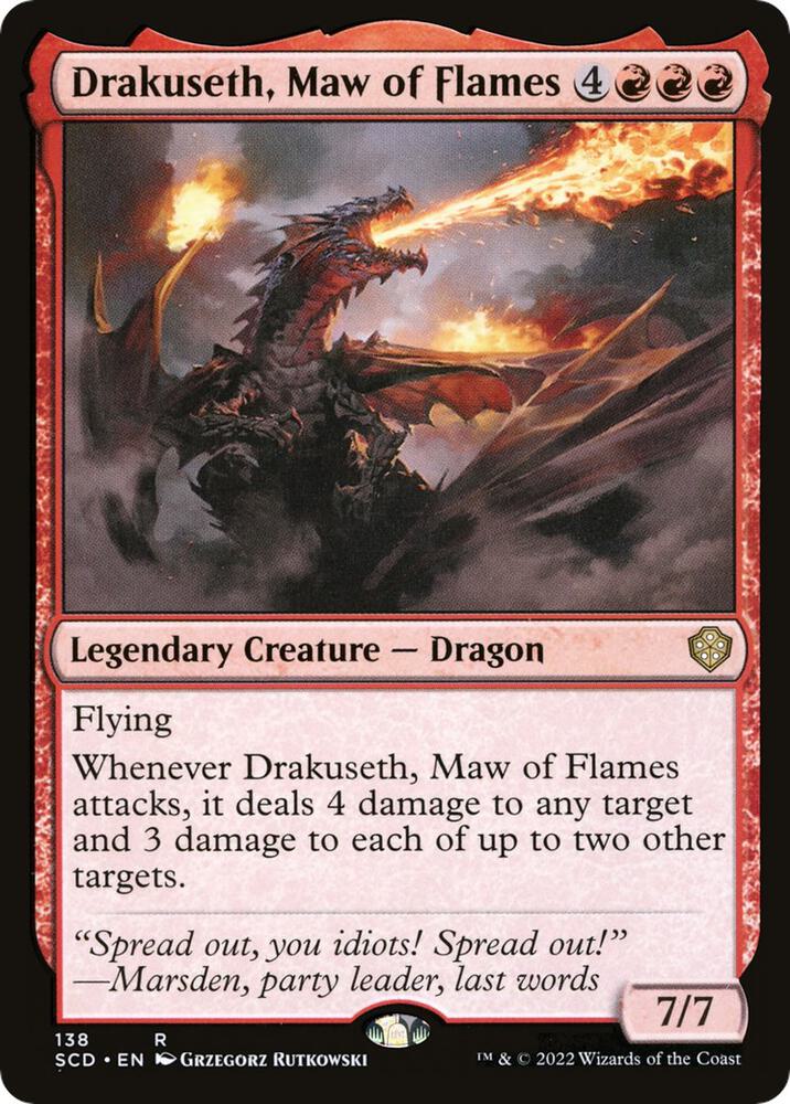 Drakuseth, Maw of Flames [Starter Commander Decks]