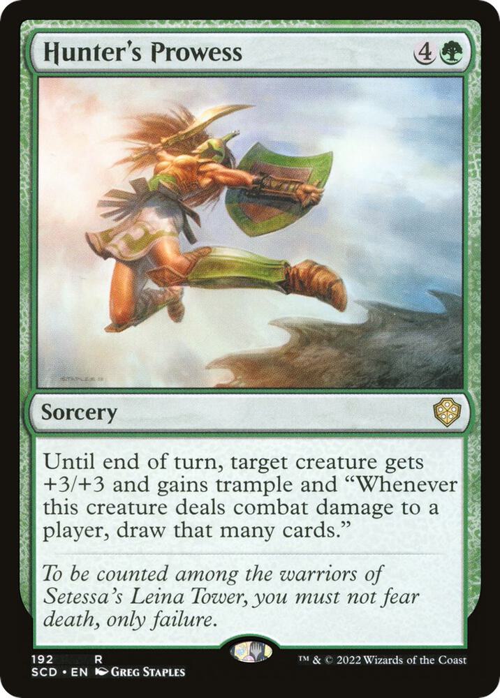Hunter's Prowess [Starter Commander Decks]