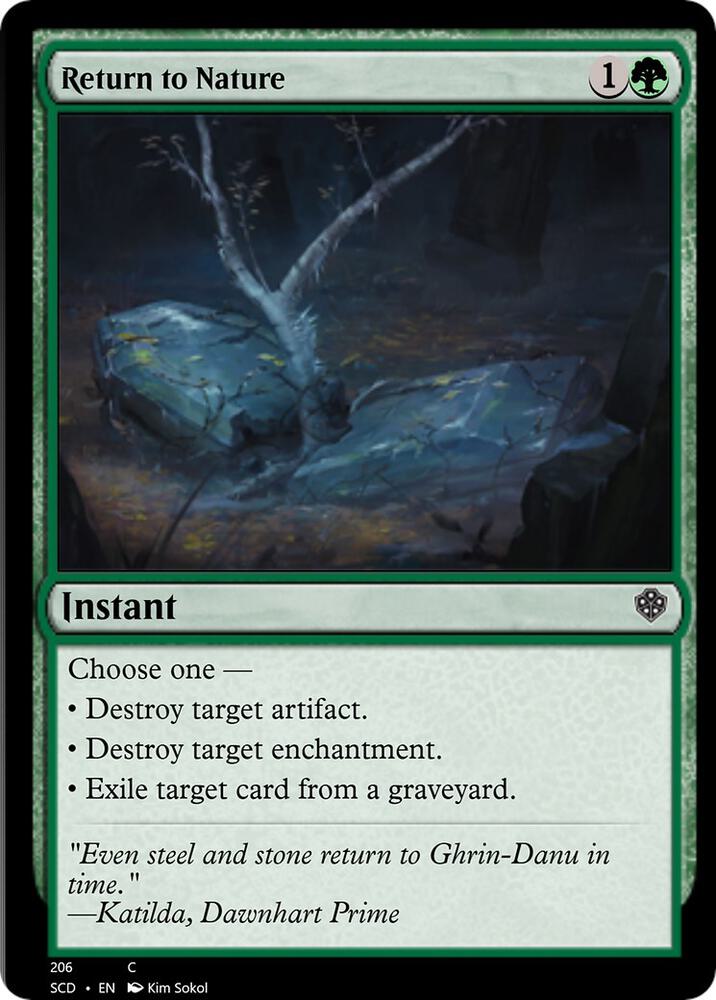 Return to Nature [Starter Commander Decks]