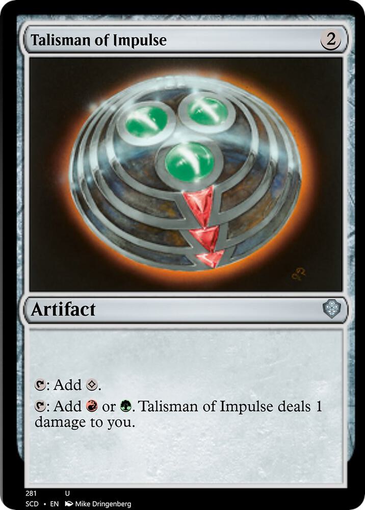 Talisman of Impulse [Starter Commander Decks]