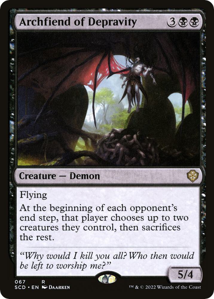 Archfiend of Depravity [Starter Commander Decks]