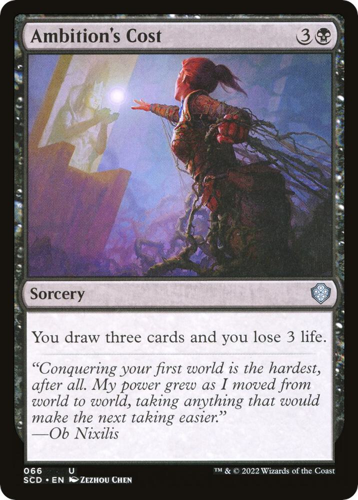 Ambition's Cost [Starter Commander Decks]