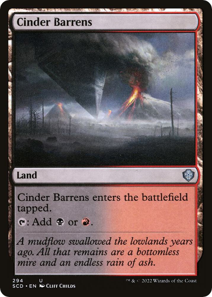 Cinder Barrens [Starter Commander Decks]