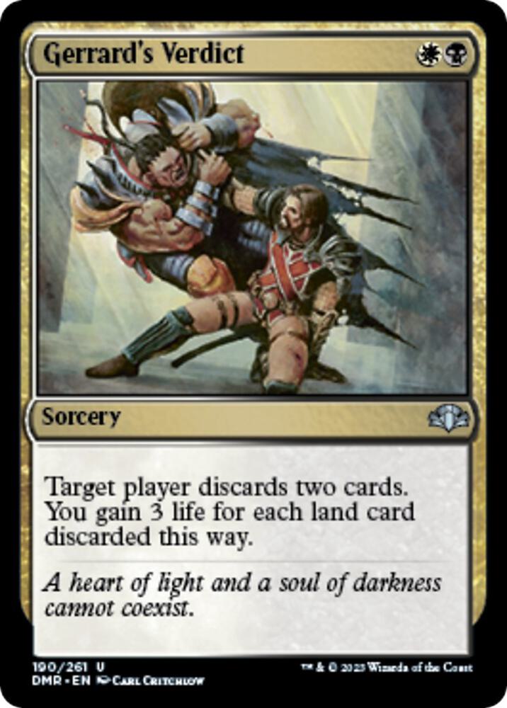 Gerrard's Verdict [Dominaria Remastered]