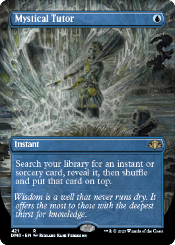 Mystical Tutor (Borderless Alternate Art) [Dominaria Remastered]