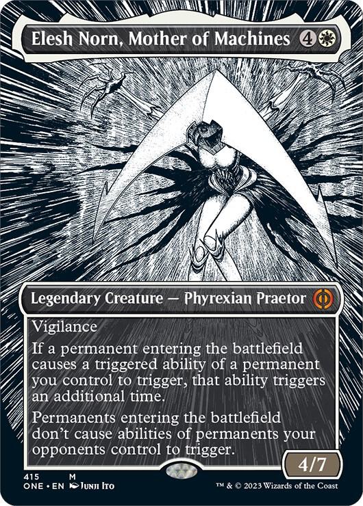 Elesh Norn, Mother of Machines (Borderless Manga) [Phyrexia: All Will Be One]