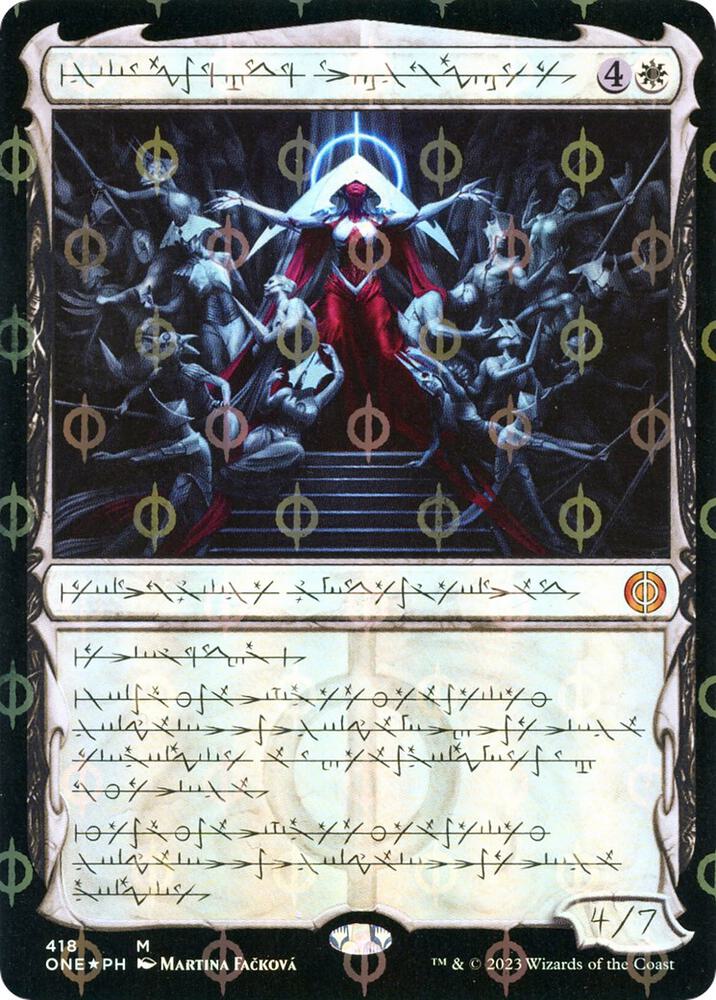 Elesh Norn, Mother of Machines (Phyrexian Step-and-Compleat Foil) [Phyrexia: All Will Be One]