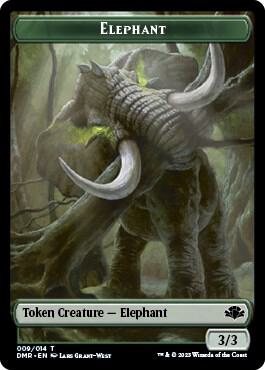 Elephant // Sheep Double-Sided Token [Dominaria Remastered Tokens]