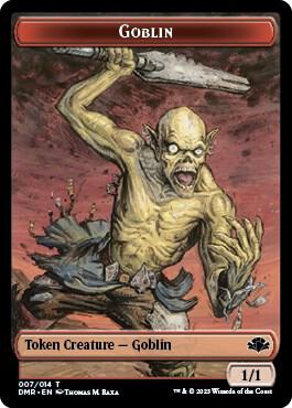 Goblin // Elemental Double-Sided Token [Dominaria Remastered Tokens]