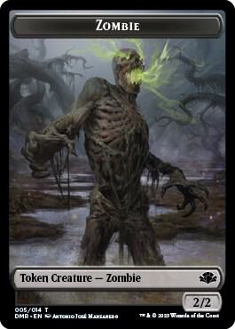 Zombie // Marit Lage Double-Sided Token [Dominaria Remastered Tokens]