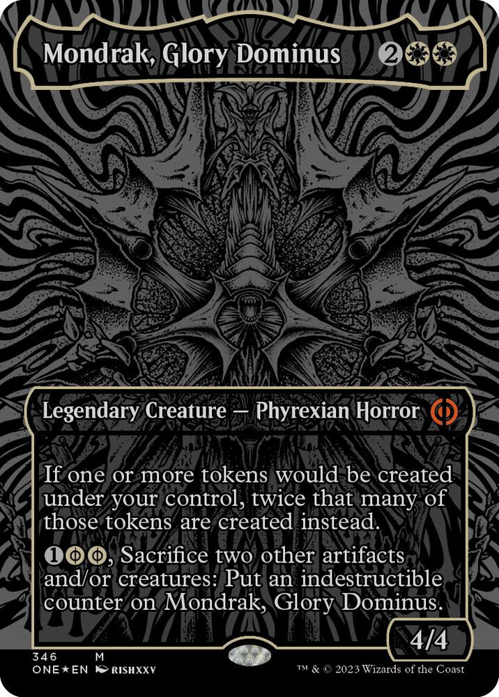 Mondrak, Glory Dominus (Oil Slick Raised Foil) [Phyrexia: All Will Be One]
