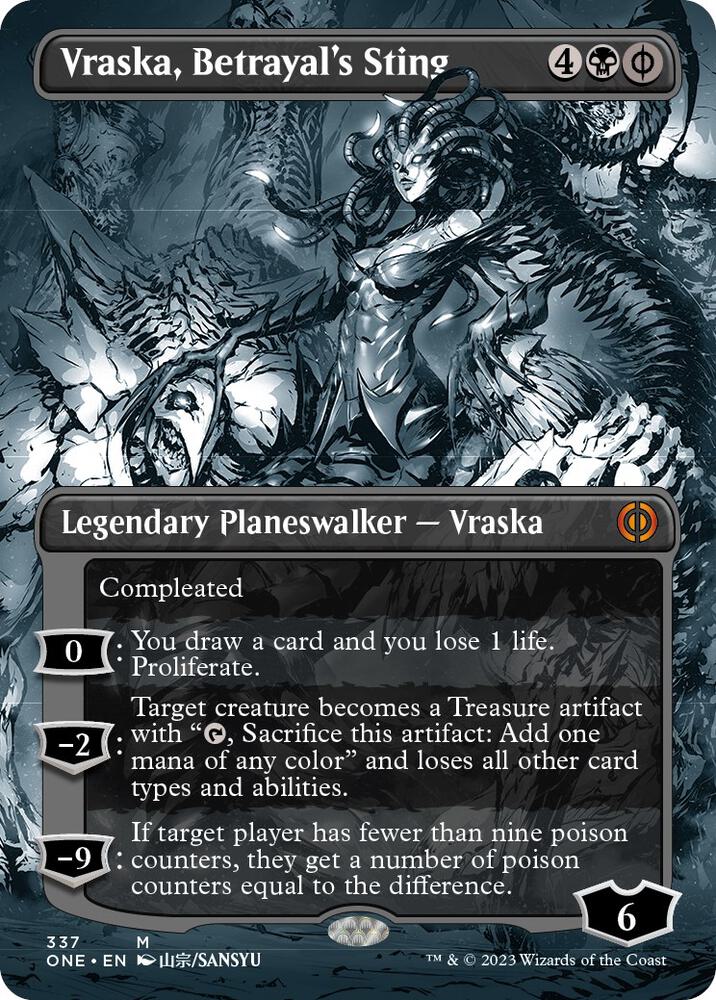 Vraska, Betrayal's Sting (Borderless Manga) [Phyrexia: All Will Be One]