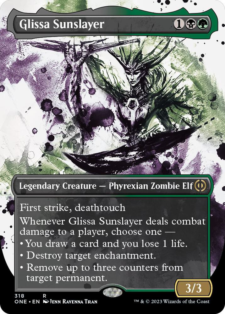 Glissa Sunslayer (Borderless Ichor) [Phyrexia: All Will Be One]