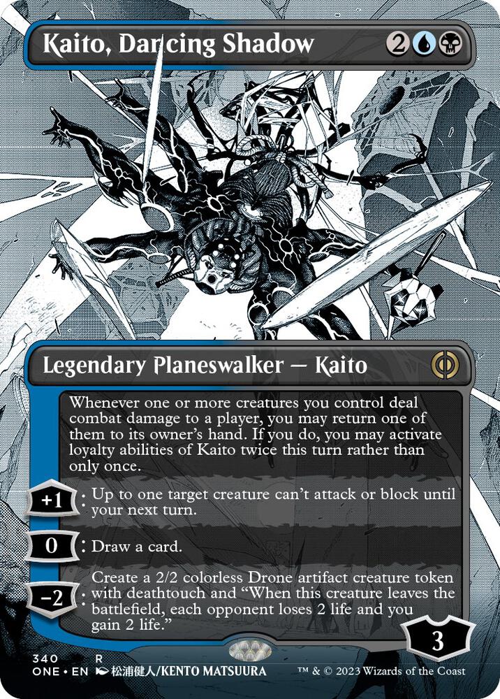 Kaito, Dancing Shadow (Borderless Manga) [Phyrexia: All Will Be One]