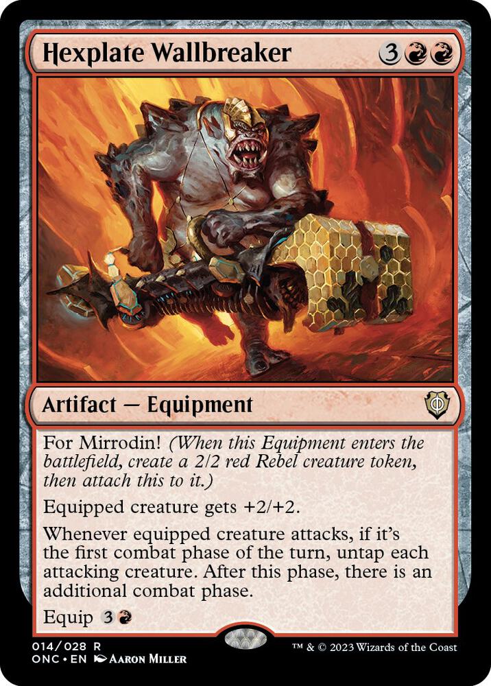 Hexplate Wallbreaker [Phyrexia: All Will Be One Commander]