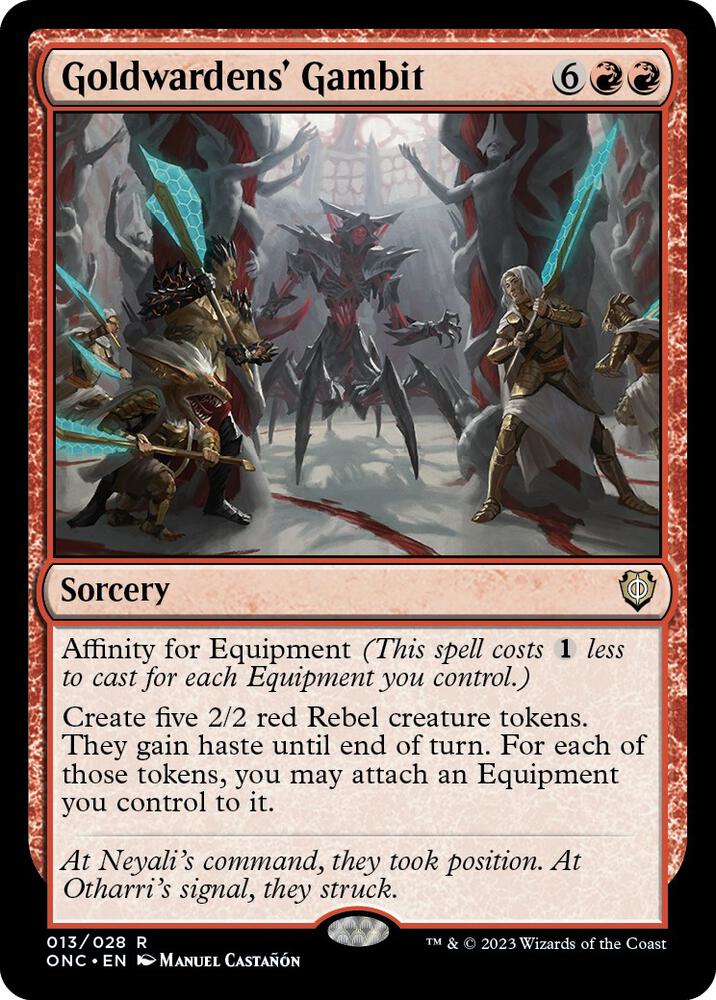 Goldwardens' Gambit [Phyrexia: All Will Be One Commander]