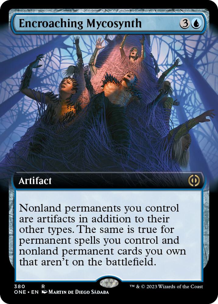 Encroaching Mycosynth (Extended Art) [Phyrexia: All Will Be One]