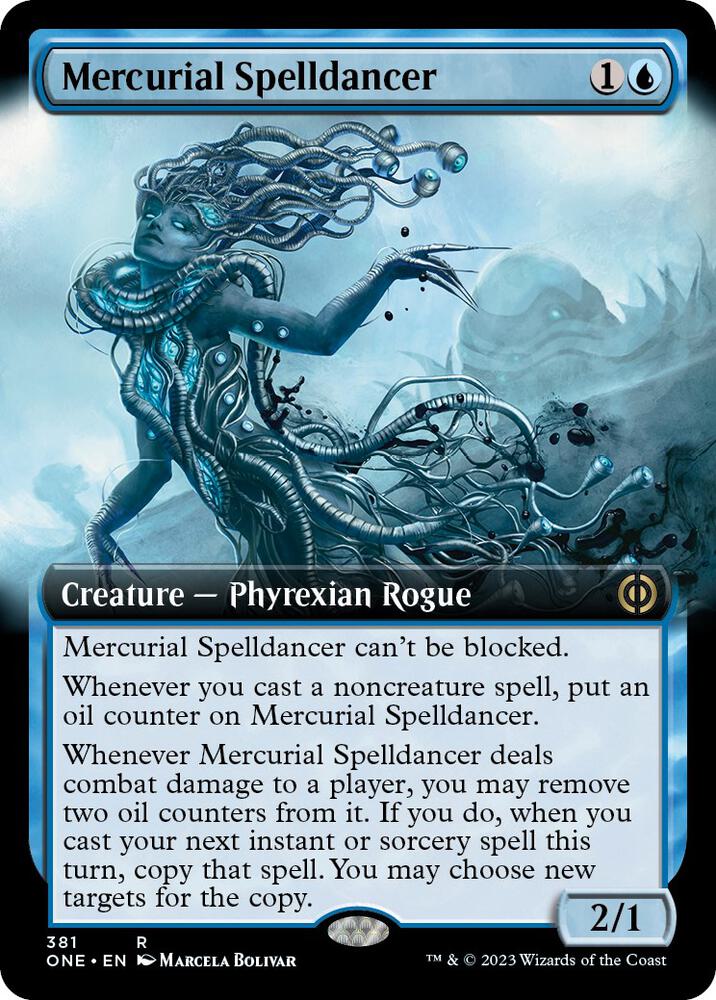 Mercurial Spelldancer (Extended Art) [Phyrexia: All Will Be One]