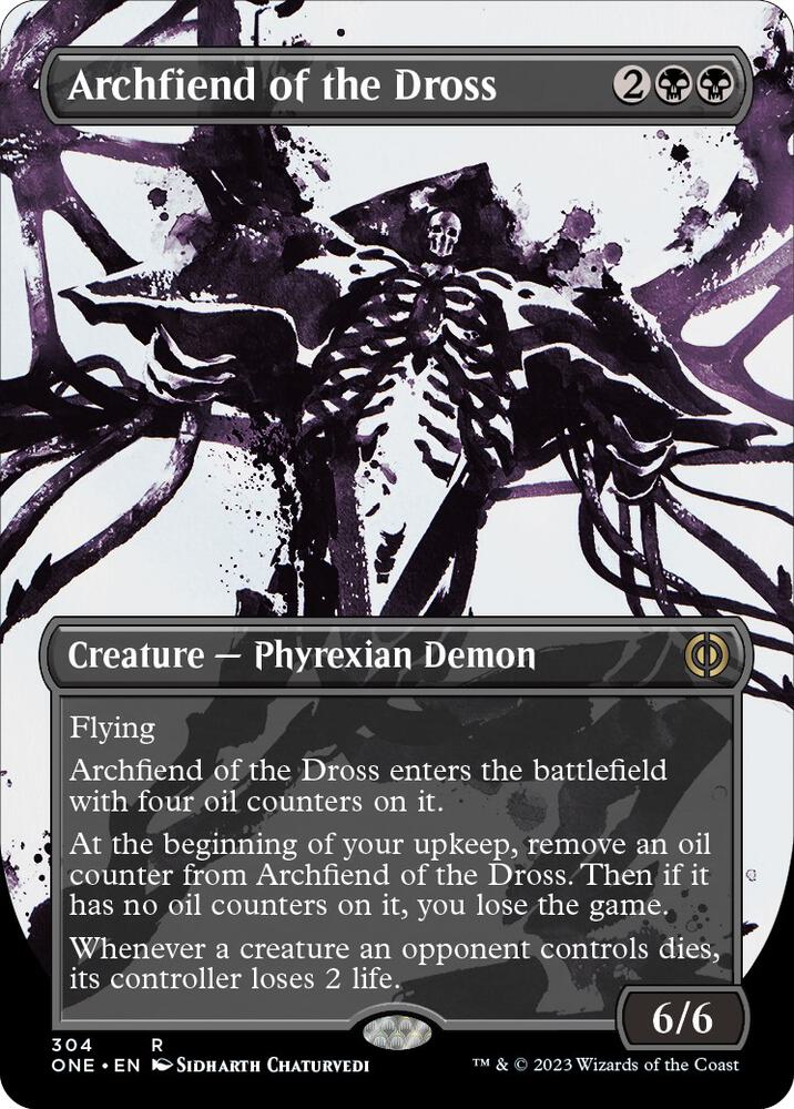 Archfiend of the Dross (Borderless Ichor) [Phyrexia: All Will Be One]