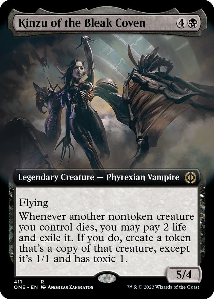 Kinzu of the Bleak Coven (Extended Art) [Phyrexia: All Will Be One]