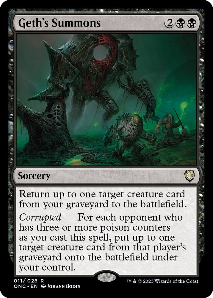 Geth's Summons [Phyrexia: All Will Be One Commander]