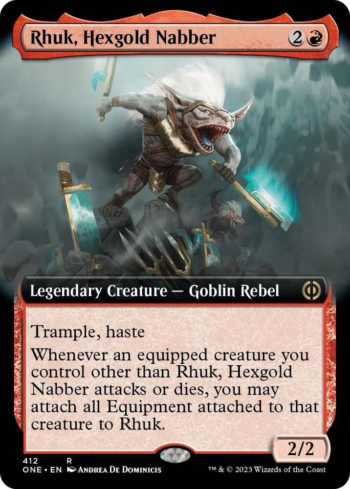 Rhuk, Hexgold Nabber (Extended Art) [Phyrexia: All Will Be One]