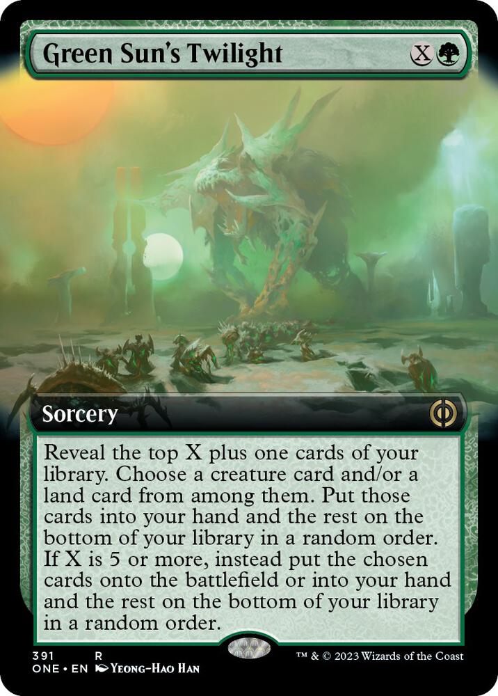 Green Sun's Twilight (Extended Art) [Phyrexia: All Will Be One]