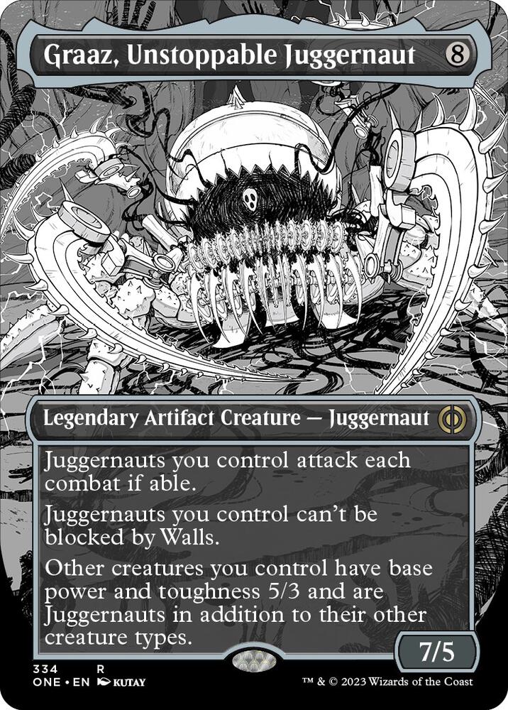 Graaz, Unstoppable Juggernaut (Borderless Manga) [Phyrexia: All Will Be One]