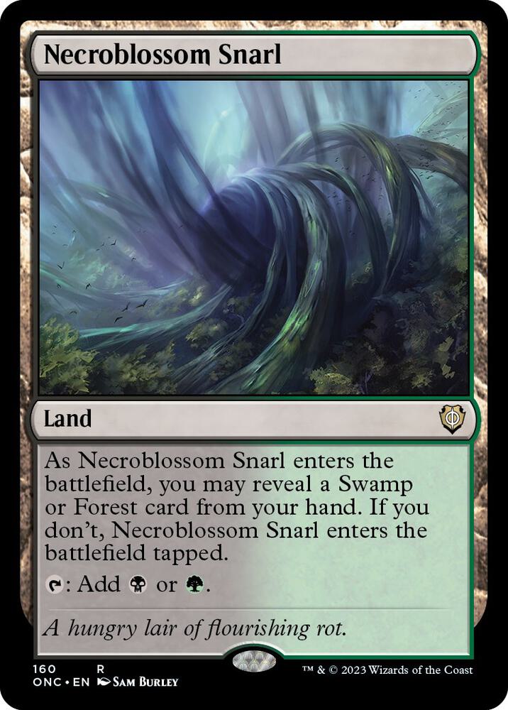 Necroblossom Snarl [Phyrexia: All Will Be One Commander]