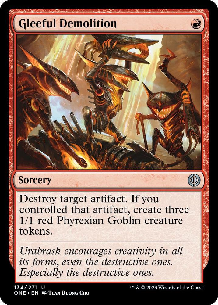 Gleeful Demolition [Phyrexia: All Will Be One]
