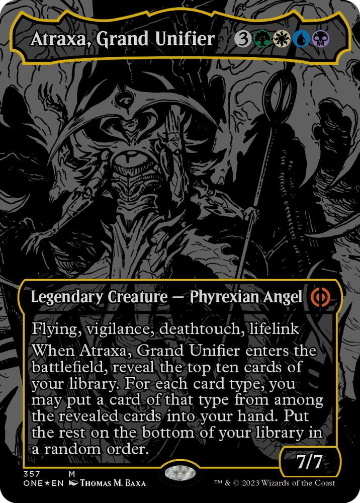 Atraxa, Grand Unifier (Oil Slick Raised Foil) [Phyrexia: All Will Be One]
