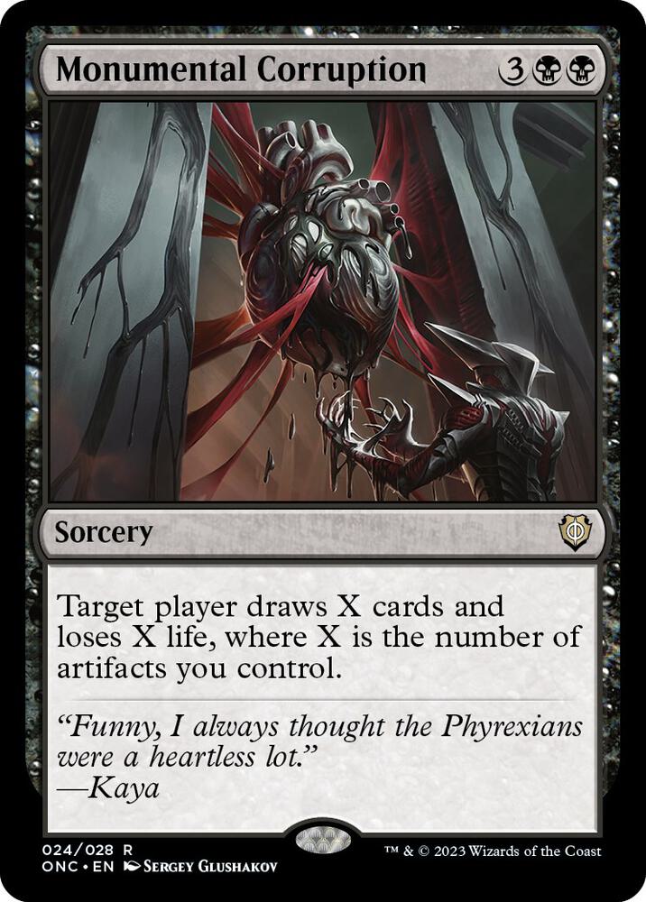 Monumental Corruption [Phyrexia: All Will Be One Commander]