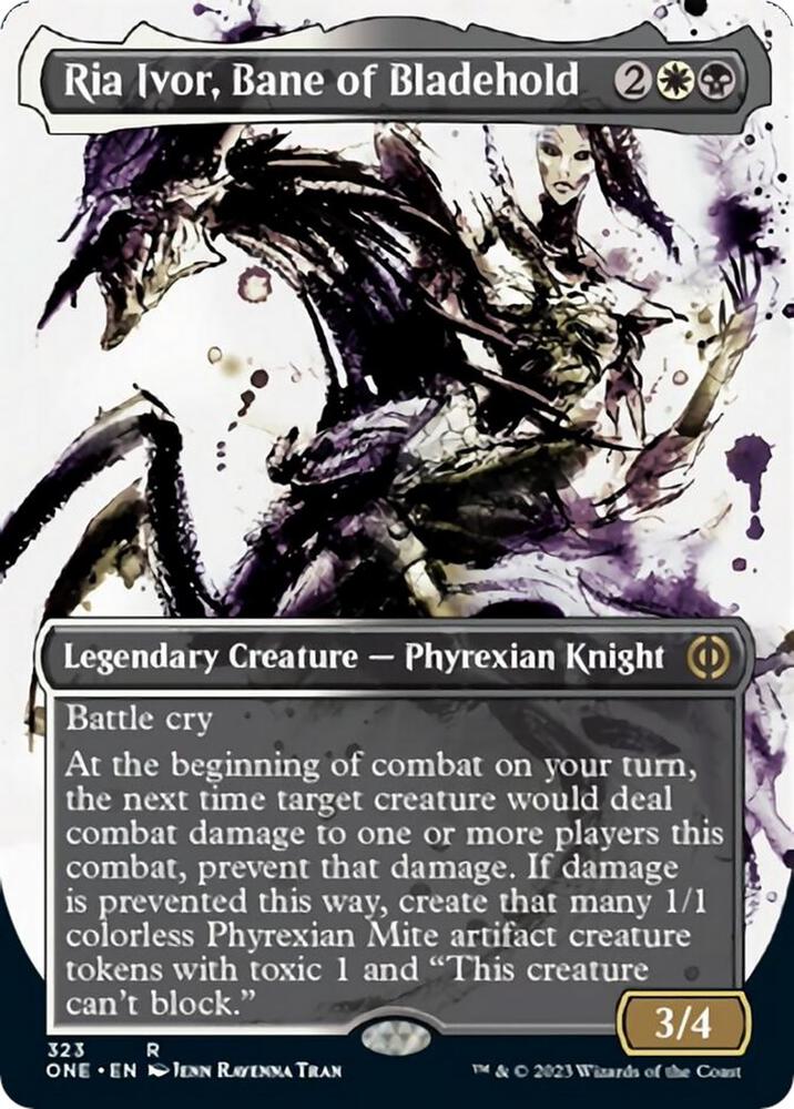 Ria Ivor, Bane of Bladehold (Borderless Ichor) [Phyrexia: All Will Be One]