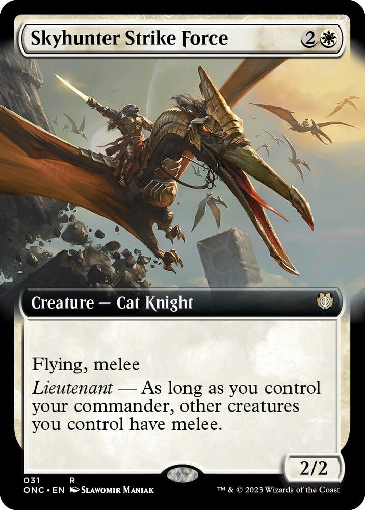 Skyhunter Strike Force (Extended Art) [Phyrexia: All Will Be One Commander]