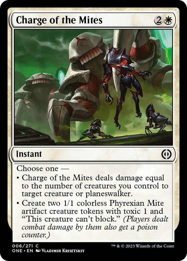 Charge of the Mites [Phyrexia: All Will Be One]
