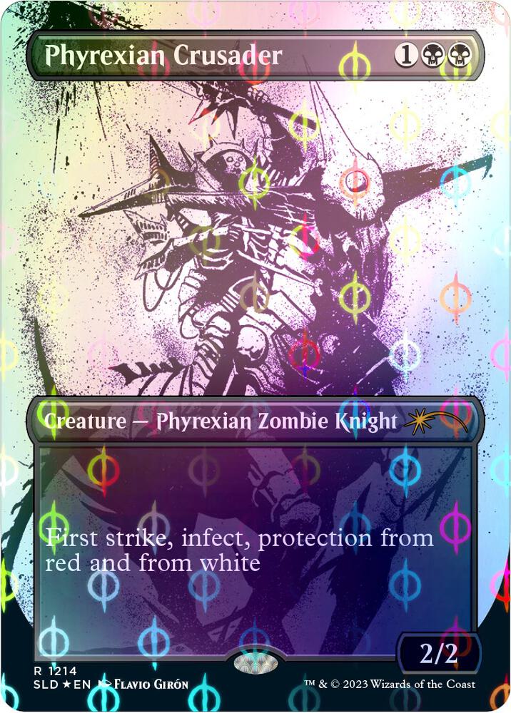 Phyrexian Crusader (Borderless Ichor Step-and-Compleat Foil) [Secret Lair Drop Series]