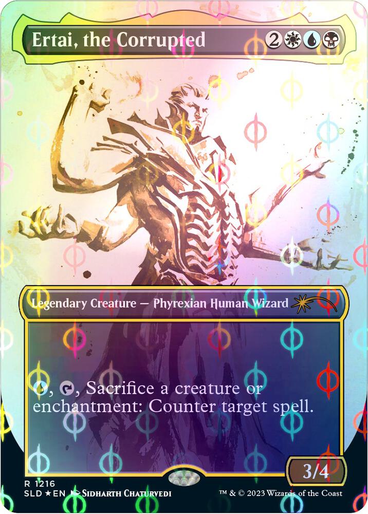 Ertai, the Corrupted (Borderless Ichor Step-and-Compleat Foil) [Secret Lair Drop Series]