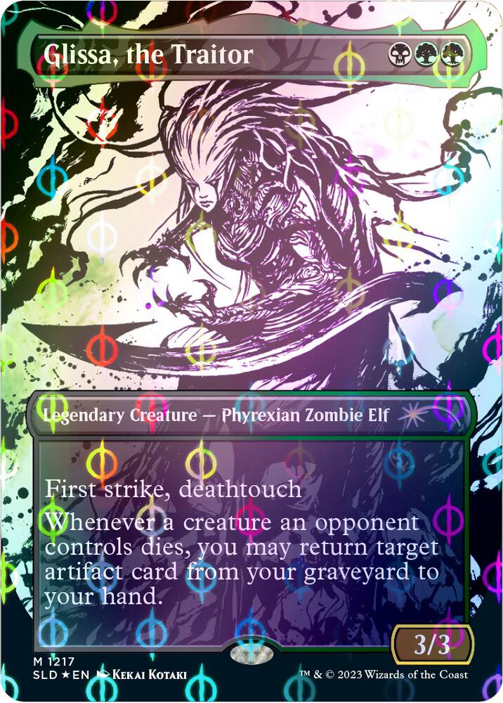 Glissa, the Traitor (Borderless Ichor Step-and-Compleat Foil) [Secret Lair Drop Series]