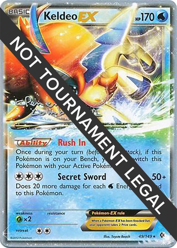 Keldeo EX (49/149) (Anguille Sous Roche - Clement Lamberton) [World Championships 2013]