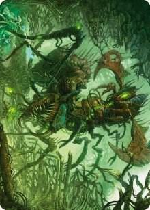 Skyscythe Engulfer Art Card [Phyrexia: All Will Be One Art Series]