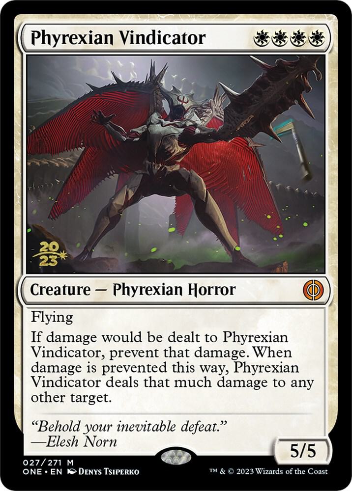 Phyrexian Vindicator [Phyrexia: All Will Be One Prerelease Promos]