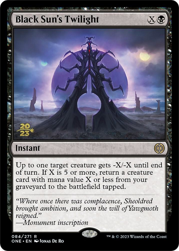 Black Sun's Twilight [Phyrexia: All Will Be One Prerelease Promos]