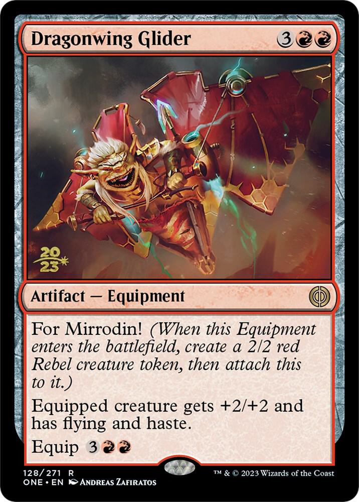 Dragonwing Glider [Phyrexia: All Will Be One Prerelease Promos]