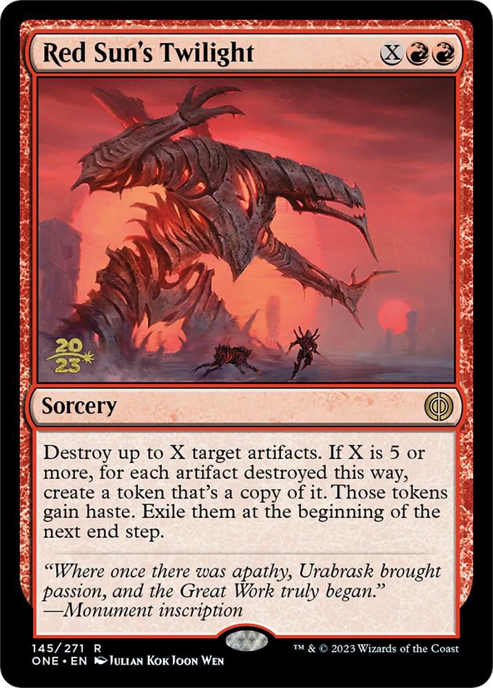 Red Sun's Twilight [Phyrexia: All Will Be One Prerelease Promos]