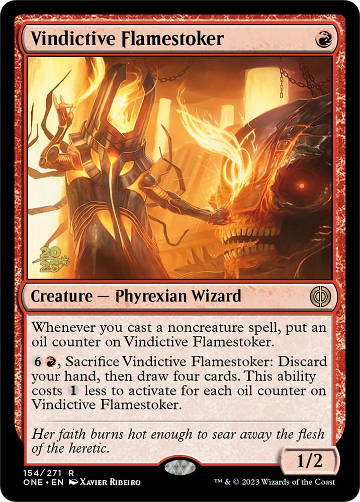 Vindictive Flamestoker [Phyrexia: All Will Be One Prerelease Promos]