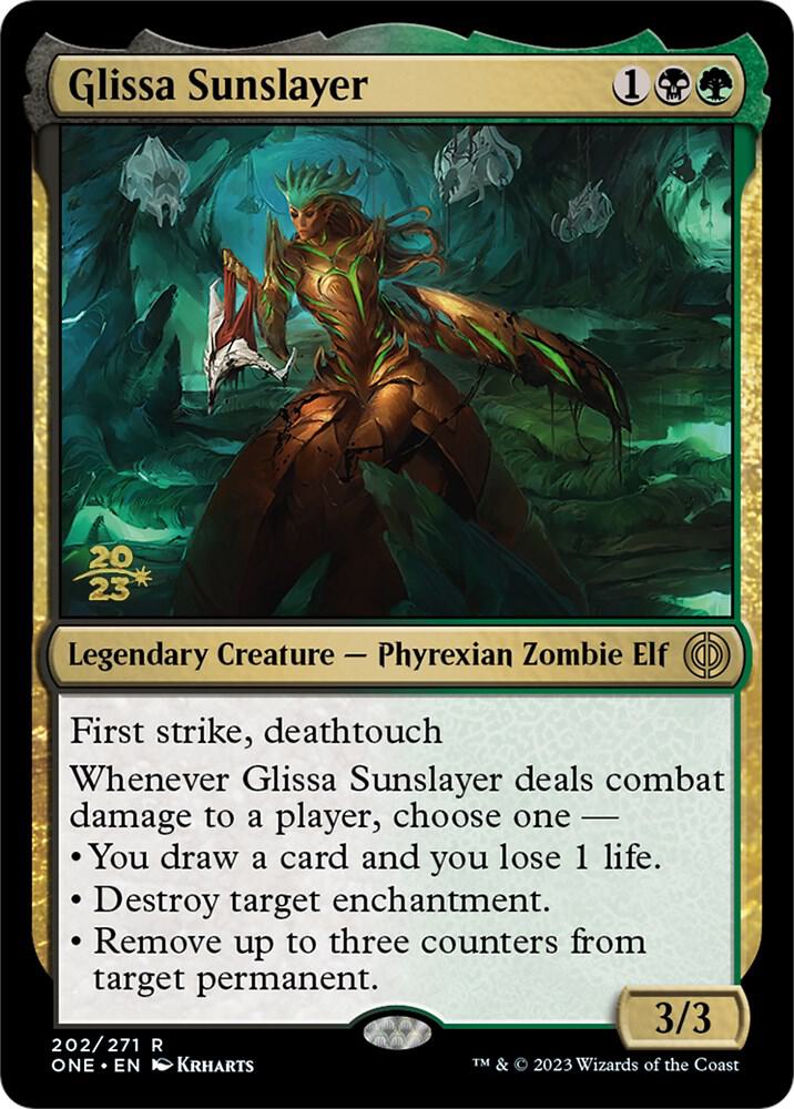 Glissa Sunslayer [Phyrexia: All Will Be One Prerelease Promos]