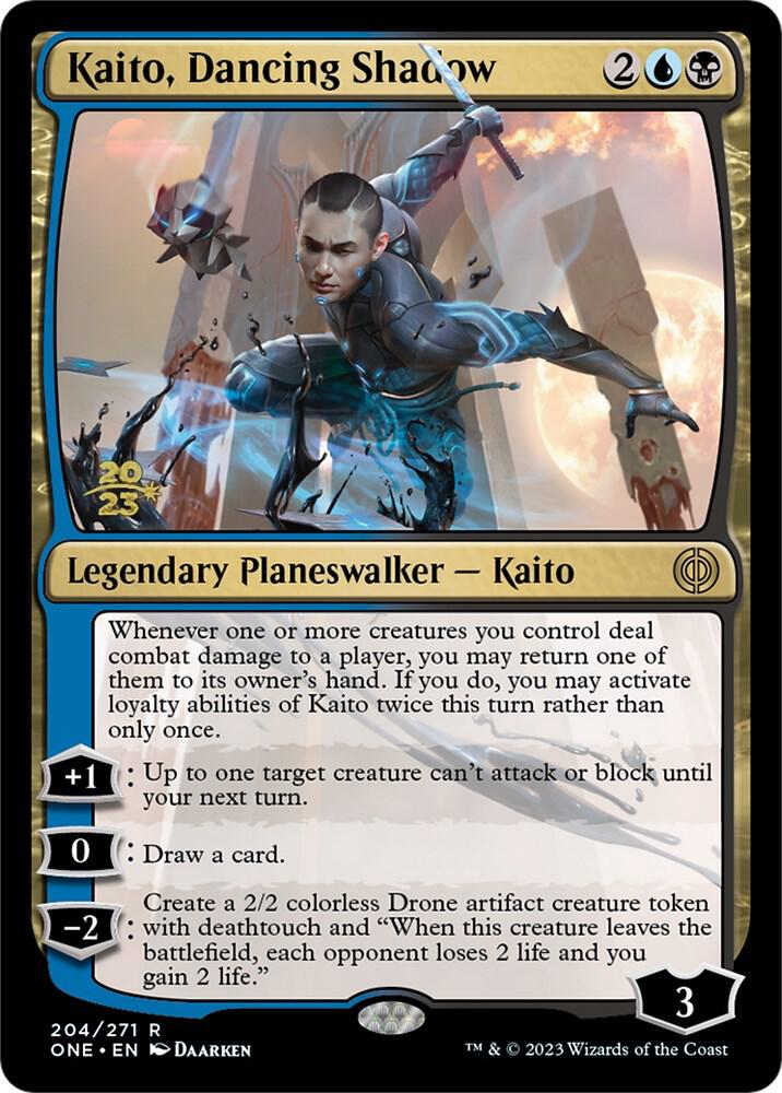 Kaito, Dancing Shadow [Phyrexia: All Will Be One Prerelease Promos]