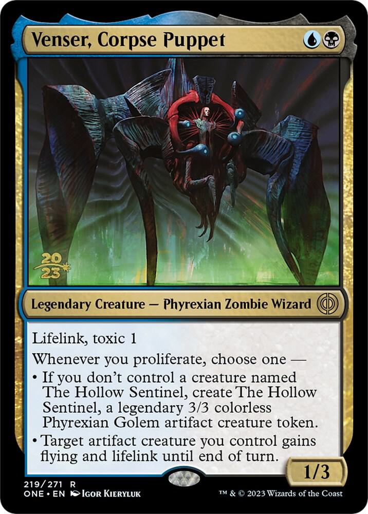 Venser, Corpse Puppet [Phyrexia: All Will Be One Prerelease Promos]