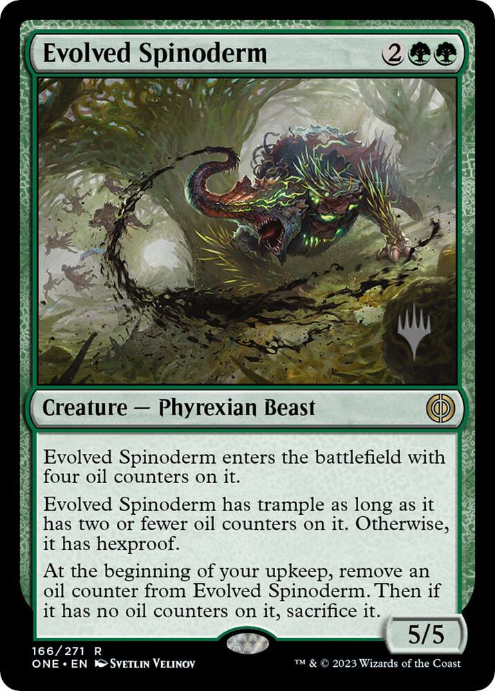 Evolved Spinoderm (Promo Pack) [Phyrexia: All Will Be One Promos]