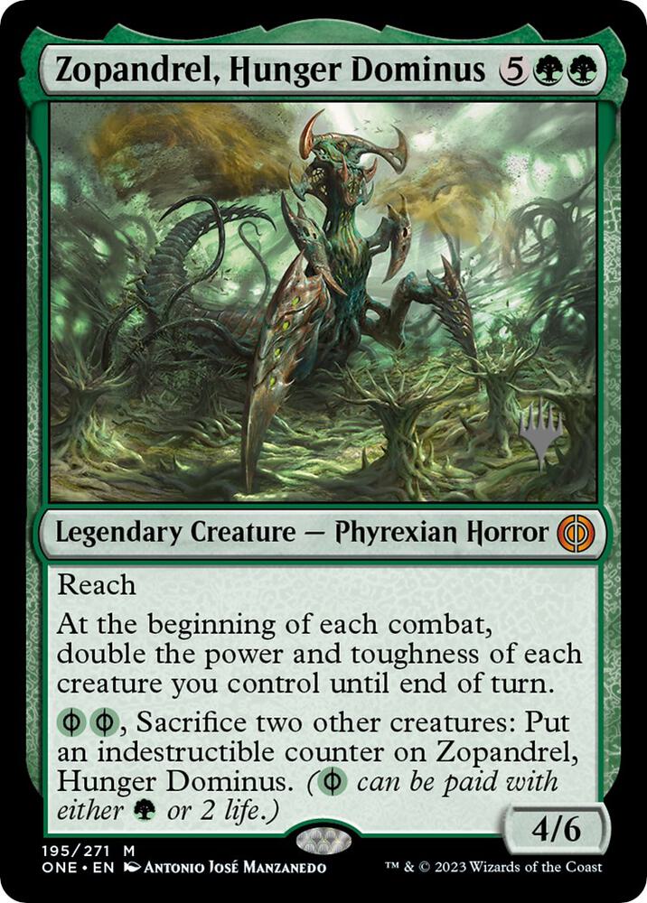 Zopandrel, Hunger Dominus (Promo Pack) [Phyrexia: All Will Be One Promos]
